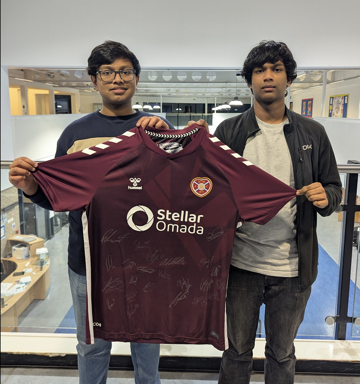 Hearts signed shirt